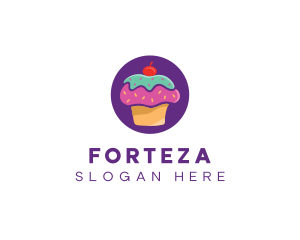 Cherry Cupcake Bakery logo design