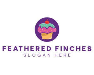 Cherry Cupcake Bakery logo design