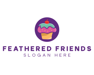 Cherry Cupcake Bakery logo design