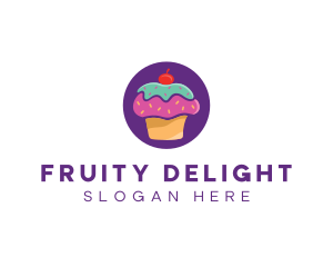 Cherry Cupcake Bakery logo design