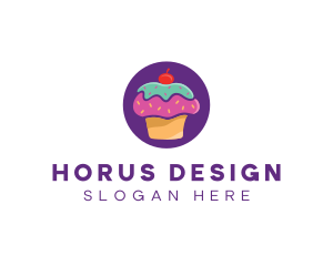 Cherry Cupcake Bakery logo design