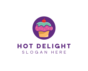 Cherry Cupcake Bakery logo design