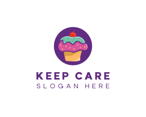 Cherry Cupcake Bakery logo design