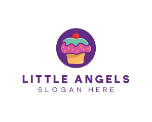 Cherry Cupcake Bakery logo design