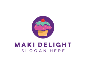 Cherry Cupcake Bakery logo design