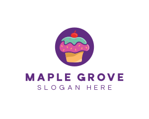 Cherry Cupcake Bakery logo design