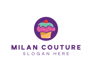 Cherry Cupcake Bakery logo design