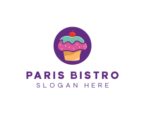 Cherry Cupcake Bakery logo design