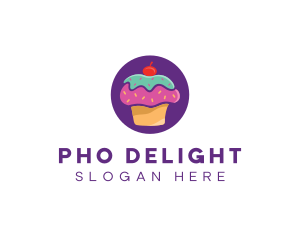 Cherry Cupcake Bakery logo design