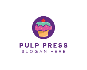 Cherry Cupcake Bakery logo design