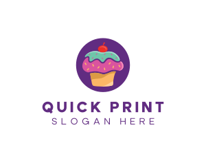 Cherry Cupcake Bakery logo design