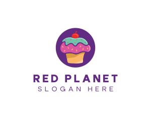 Cherry Cupcake Bakery logo design