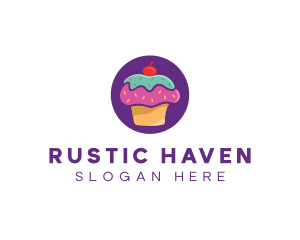 Cherry Cupcake Bakery logo design