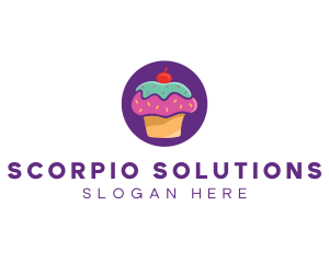 Cherry Cupcake Bakery logo design