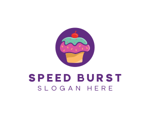 Cherry Cupcake Bakery logo design