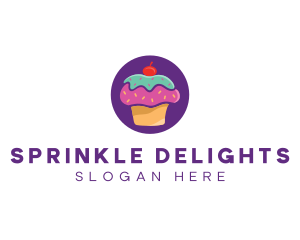 Cherry Cupcake Bakery logo design