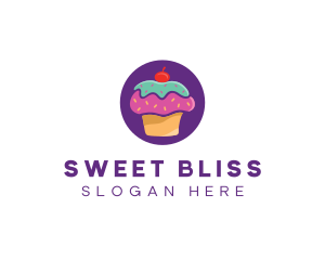 Cherry Cupcake Bakery logo design