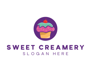 Cherry Cupcake Bakery logo design