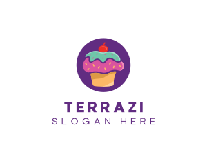 Cherry Cupcake Bakery logo design