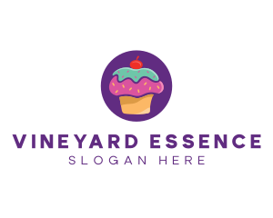 Cherry Cupcake Bakery logo design