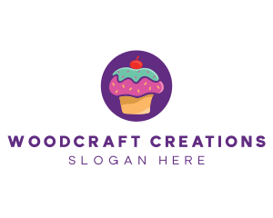 Cherry Cupcake Bakery logo design