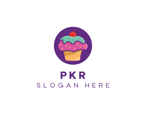 Cherry Cupcake Bakery logo design