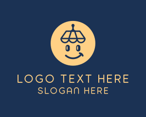 Emoticon - Smile Happy Shopping logo design