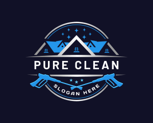 Pressure Washer Cleaning  logo design