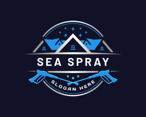 Pressure Washer Cleaning  logo design