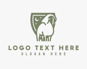 Livestock - Wild Ram Shield logo design