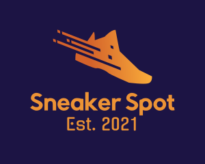 Kicks - Digital Sneaker Shoe logo design