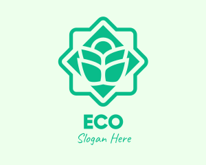 Organic Produce - Green Eco Farming logo design