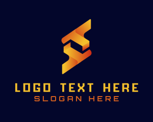 Orange - Digital Professional Modern Letter T logo design