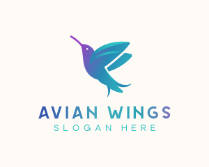 Hummingbird Avian Creative logo design