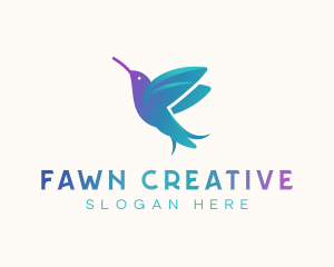 Hummingbird Avian Creative logo design