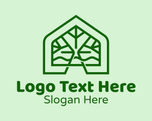 Seedling - Green Tree House logo design