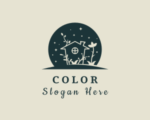 House Floral Garden  Logo