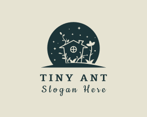 House Floral Garden  logo design