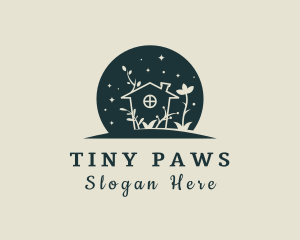 House Floral Garden  logo design