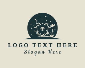 House Floral Garden  Logo