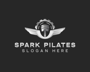 Garage - Piston Motor Automotive logo design