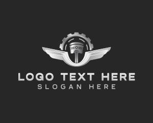 Motor - Piston Motor Automotive logo design