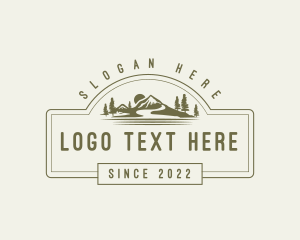 Tourism - Mountain Trekking Adventure logo design