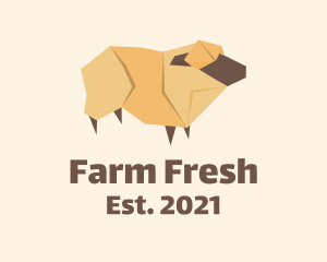 Livestock - Livestock Sheep Origami logo design