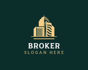 Realtor Broker Skyscraper logo design