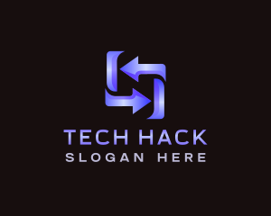 Tech Arrow Cyber logo design