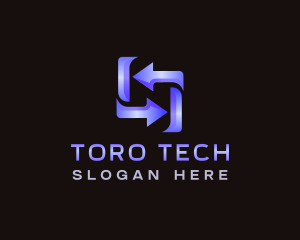 Tech Arrow Cyber logo design