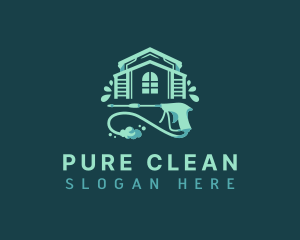 Pressure Washing Cleaning logo design