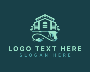 Clean - Pressure Washing Cleaning logo design