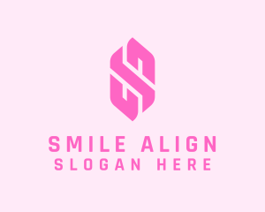 Pink Beauty Letter S  logo design